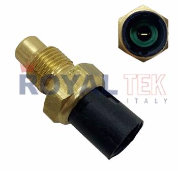 BULBO SENSOR TEMPERATURA DE AGUA ROYALTEK AISLANTE NEGRO - TEMPERATURA 120 GRADOS / RENAULT 19 21 CL?O I CL?O II EXPRESS TRAFIC TWINGO --- OEM 7700771786 7700786459 7700786460 7700786472